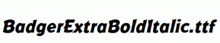 BadgerExtraBoldItalic.ttf
