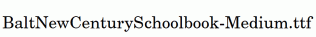 BaltNewCenturySchoolbook-Medium.ttf