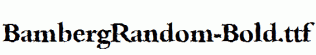 BambergRandom-Bold.ttf