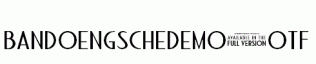 BandoengscheDEMO.otf