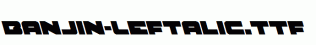 Banjin-Leftalic.ttf