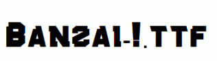 Banzai-!.ttf