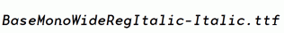 BaseMonoWideRegItalic-Italic.ttf