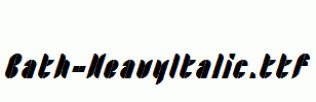 Bath-HeavyItalic.ttf