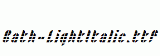 Bath-LightItalic.ttf