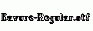 Bavure-Regular.otf