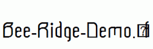 Bee-Ridge-Demo.ttf
