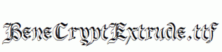 BeneCryptExtrude.ttf