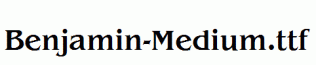 Benjamin-Medium.ttf