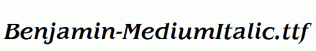Benjamin-MediumItalic.ttf