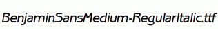 BenjaminSansMedium-RegularItalic.ttf