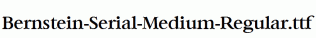 Bernstein-Serial-Medium-Regular.ttf