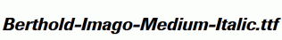 Berthold-Imago-Medium-Italic.ttf