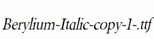 Berylium-Italic-copy-1-.ttf