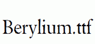 Berylium.ttf