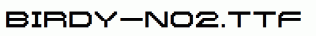 Birdy-No2.ttf