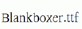 Blankboxer.ttf