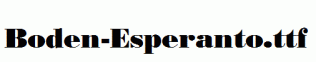Boden-Esperanto.ttf