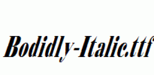 Bodidly-Italic.ttf