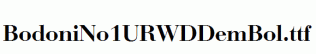 BodoniNo1URWDDemBol.ttf