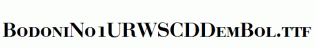 BodoniNo1URWSCDDemBol.ttf