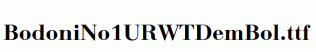 BodoniNo1URWTDemBol.ttf