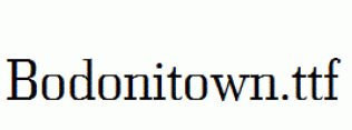 Bodonitown.ttf
