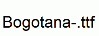 Bogotana-.ttf