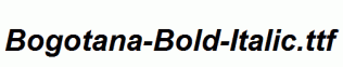 Bogotana-Bold-Italic.ttf