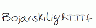 BojarskiLight.ttf