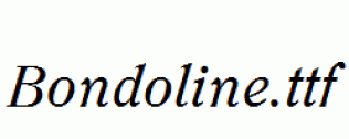 Bondoline.ttf