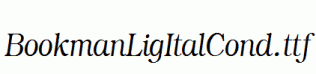 BookmanLigItalCond.ttf