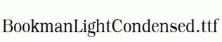 BookmanLightCondensed.ttf