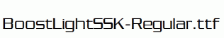 BoostLightSSK-Regular.ttf