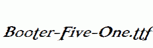 Booter-Five-One.ttf