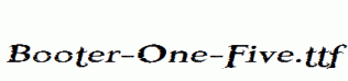 Booter-One-Five.ttf