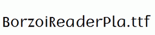 BorzoiReaderPla.ttf