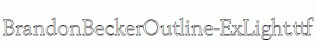 BrandonBeckerOutline-ExLight.ttf
