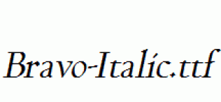Bravo-Italic.ttf