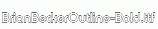 BrianBeckerOutline-Bold.ttf