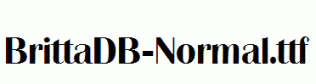 BrittaDB-Normal.ttf