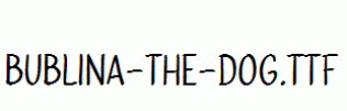 Bublina-the-Dog.ttf