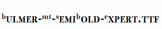 Bulmer-MT-SemiBold-Expert.ttf