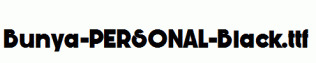 Bunya-PERSONAL-Black.ttf