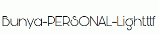 Bunya-PERSONAL-Light.ttf