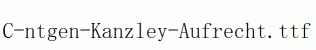 C-ntgen-Kanzley-Aufrecht.ttf
