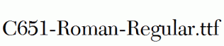 C651-Roman-Regular.ttf