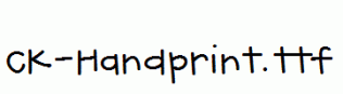 CK-Handprint.ttf