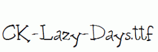 CK-Lazy-Days.ttf