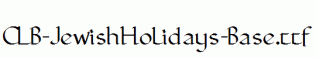 CLB-JewishHolidays-Base.ttf